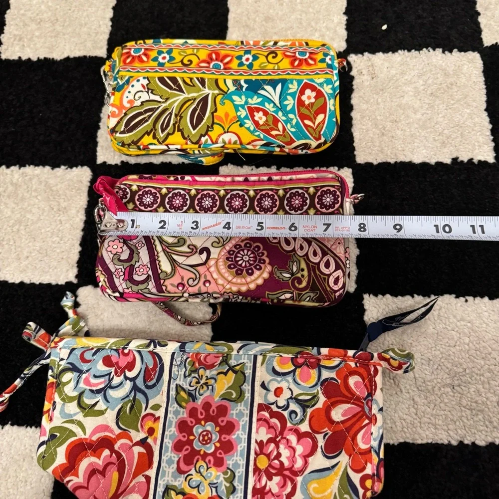 Vera Bradley Lot of 3 Wristlet Zip Top Pouch Bags - Picture 13 of 13